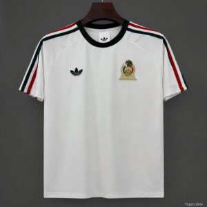 2026 Adidas Originals Mexico Retro White Football Jersey