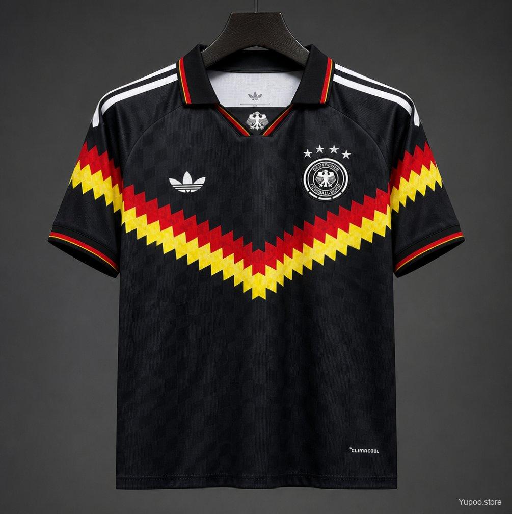 2026 Germany Special Edition Black 1990s Vintage Style Concept Jersey