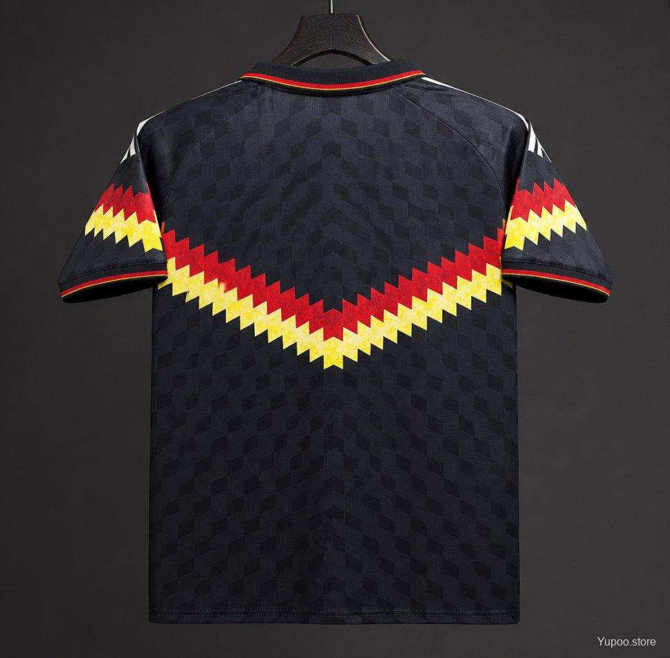 2026 Germany Special Edition Black 1990s Vintage Style Concept Jersey - Image 2