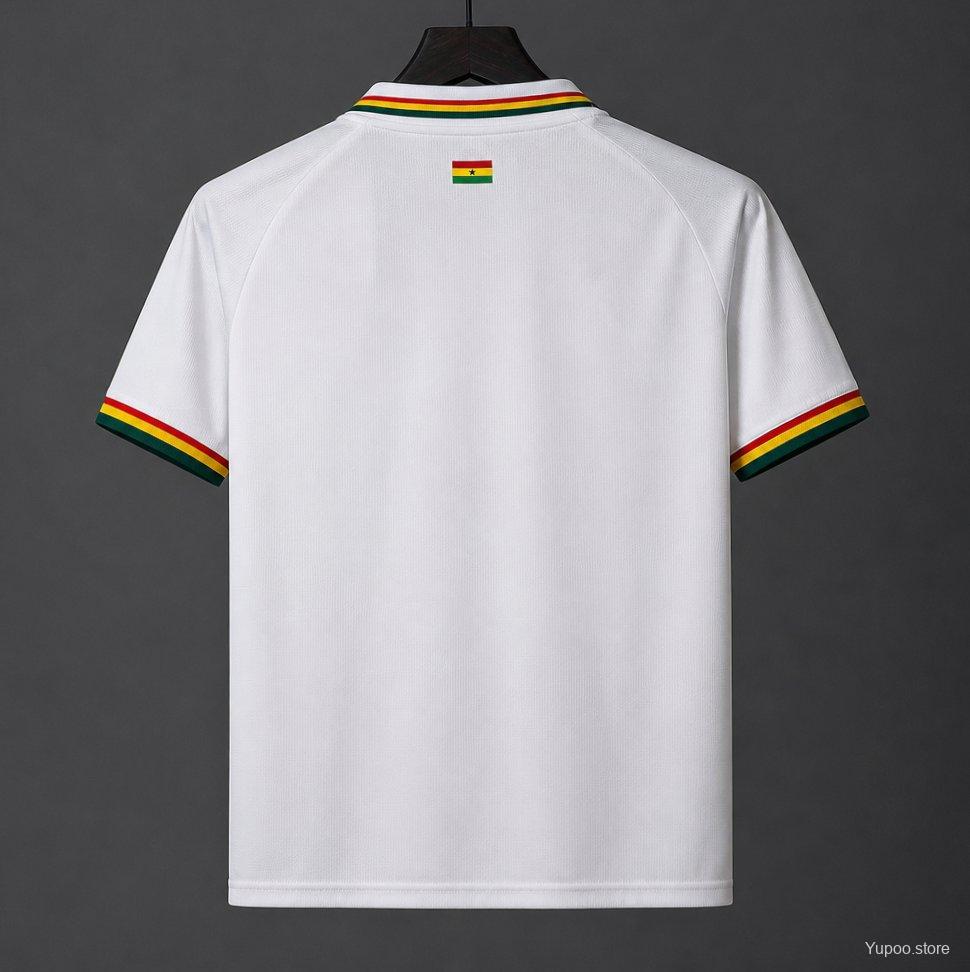 2026 Ghana National White POLO Jersey - Image 2