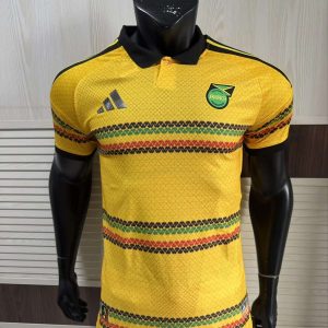 26-27 Jamaica Player Version Home Kit (Gold/Rasta Stripes) S-2XL