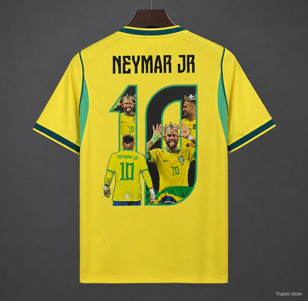 2026 Brazil Home Jersey Neymar JR Special Printing - Image 2