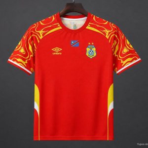 2026 DR Congo Red with Yellow Third Jersey