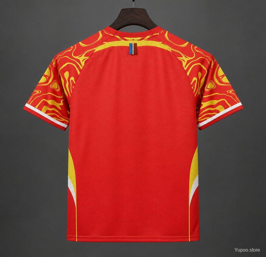 2026 DR Congo Red with Yellow Third Jersey - Image 2